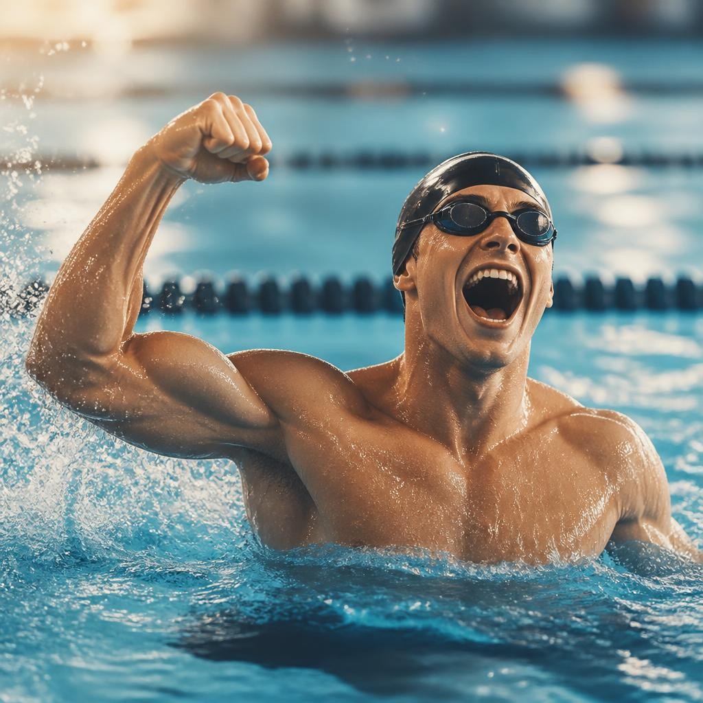 Illustration for the English word “muscular”