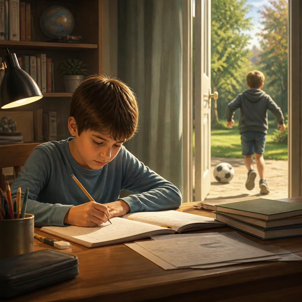 Illustration for the English word “must”