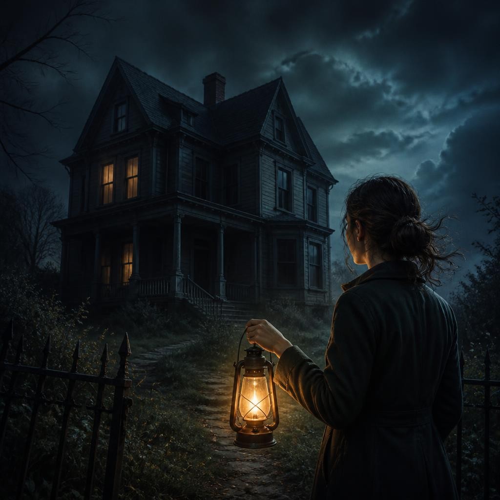 Illustration for the English word “mysteriously”