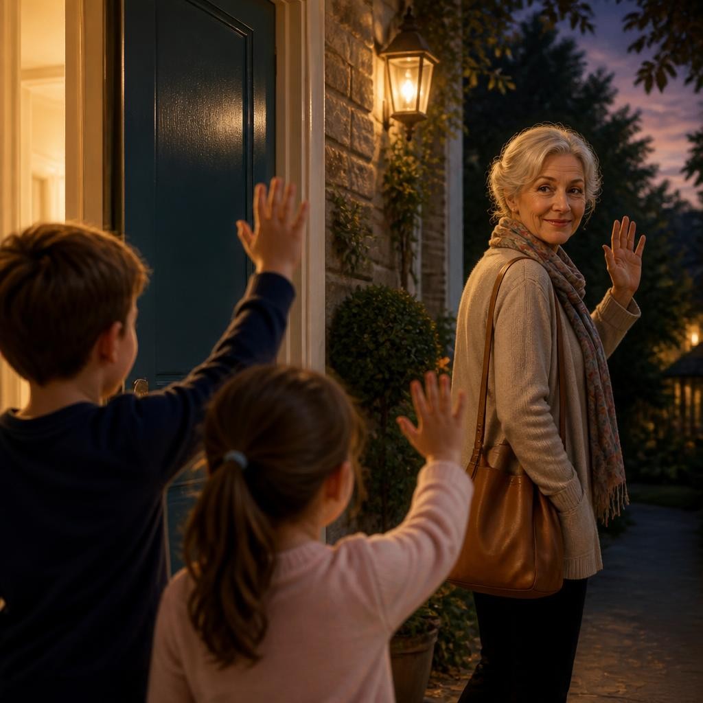 Illustration for the English word “nanny”