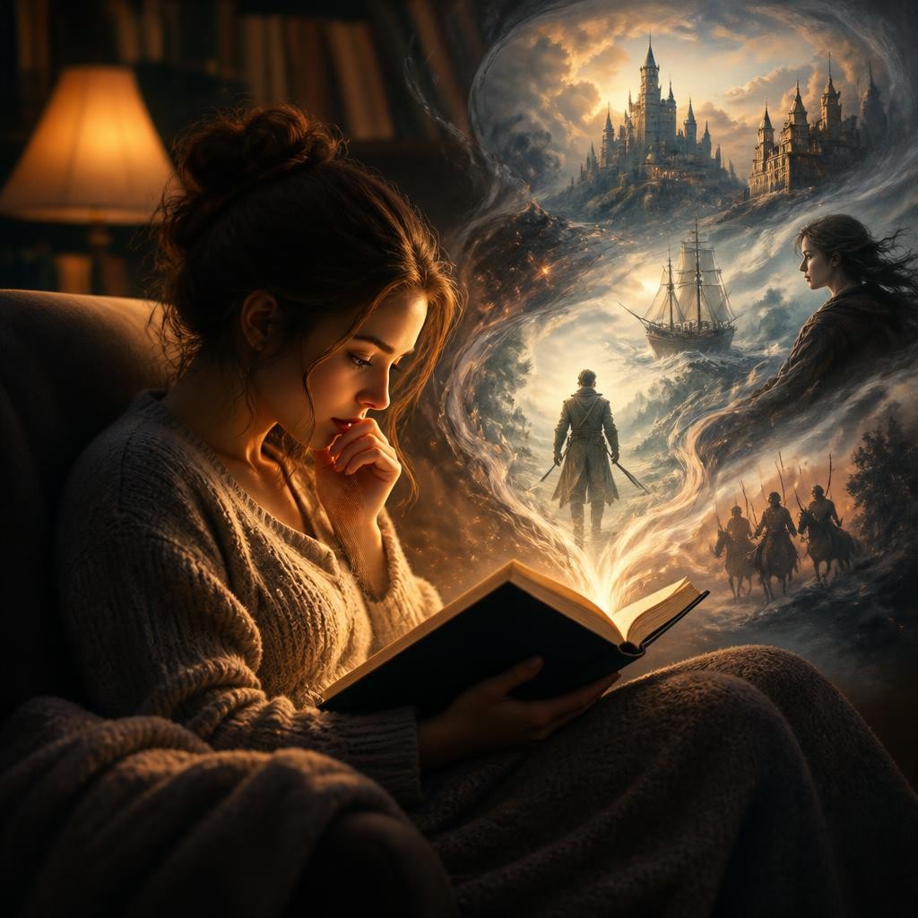 Illustration for the English word “narrative”