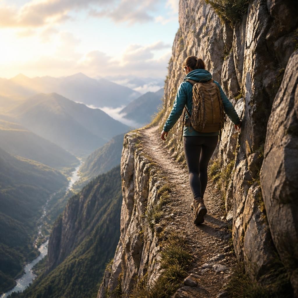 Illustration for the English word “narrow”
