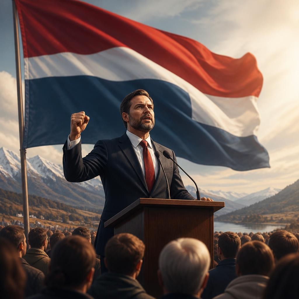 Illustration for the English word “nationalist”