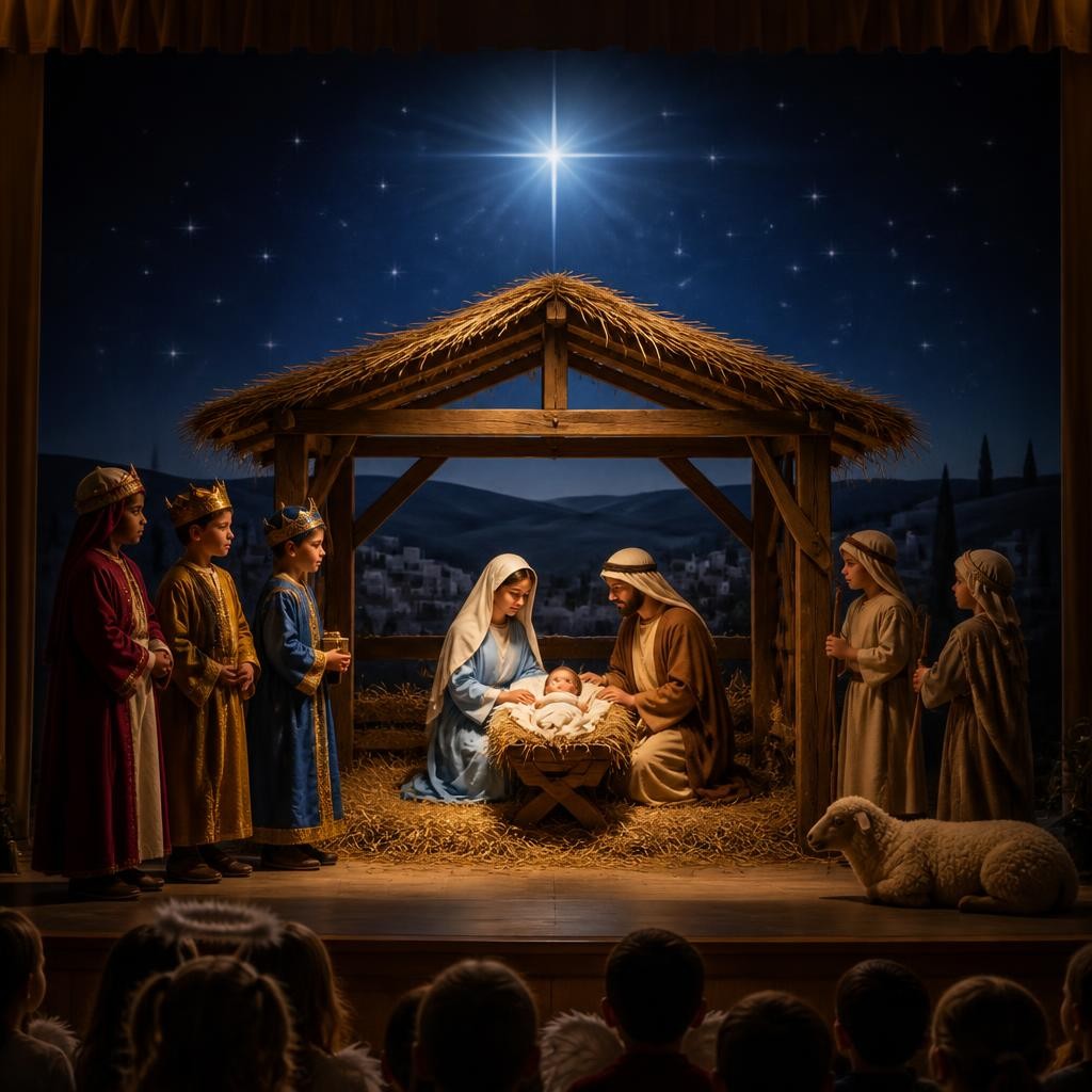 Illustration for the English word “nativity”