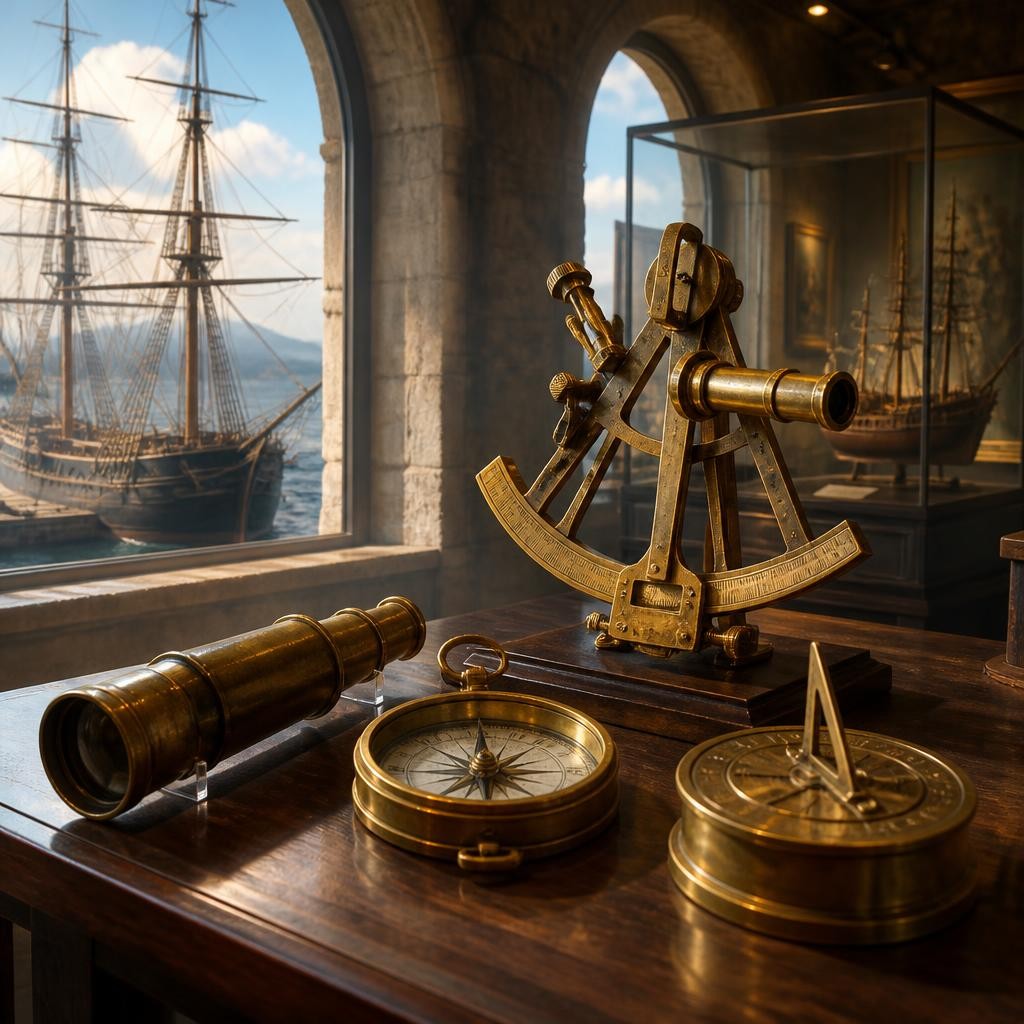 Illustration for the English word “nautical”