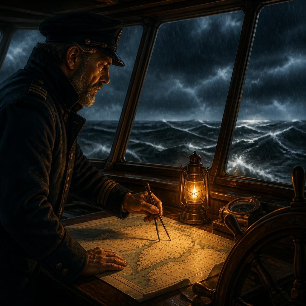 Illustration for the English word “navigation”