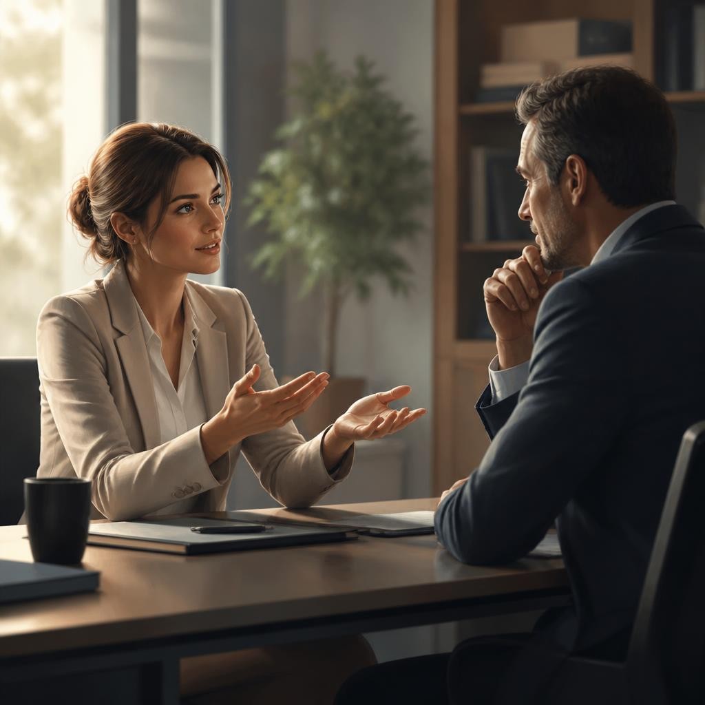 Illustration for the English word “negotiable”