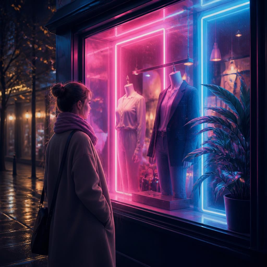 Illustration for the English word “neon”