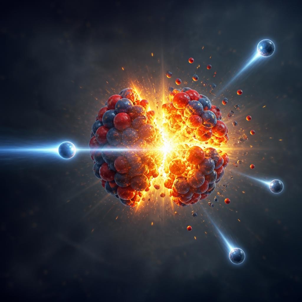 Illustration for the English word “neutron”