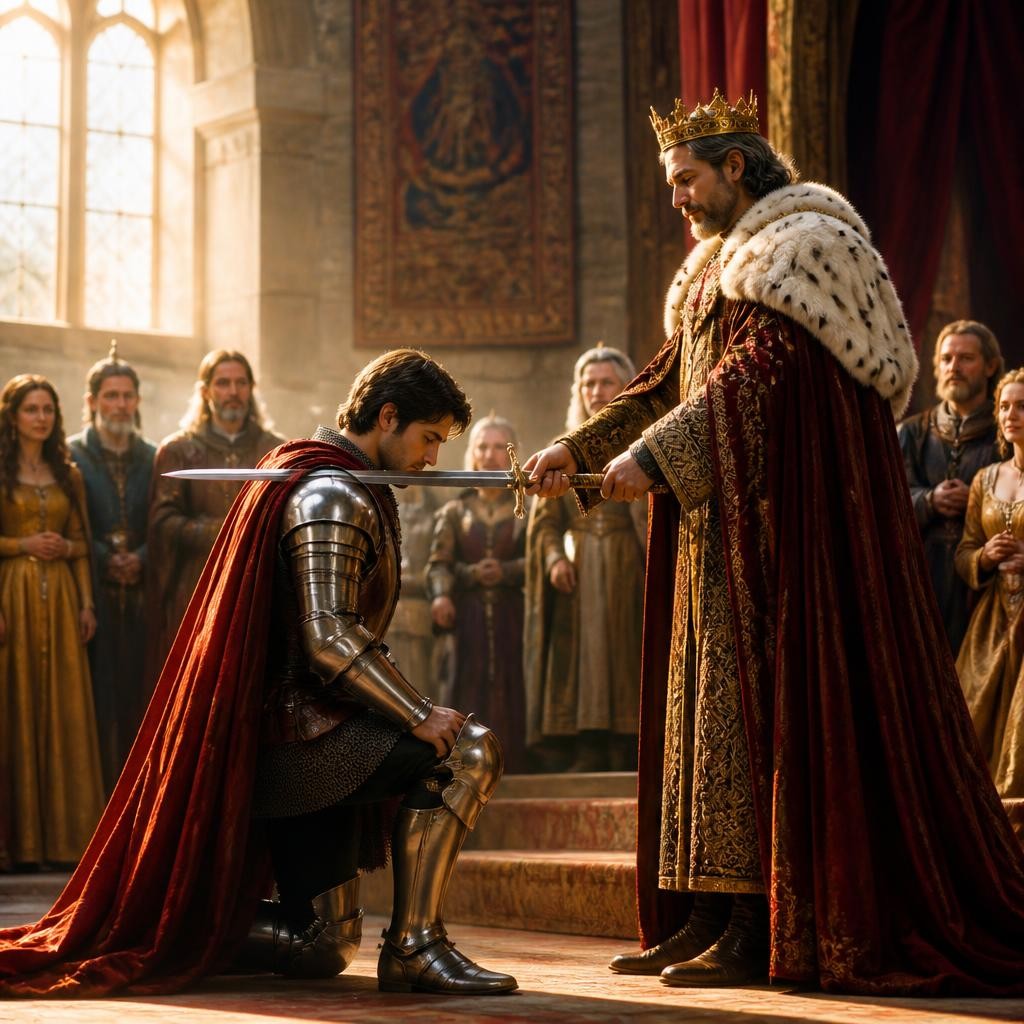 Illustration for the English word “nobility”