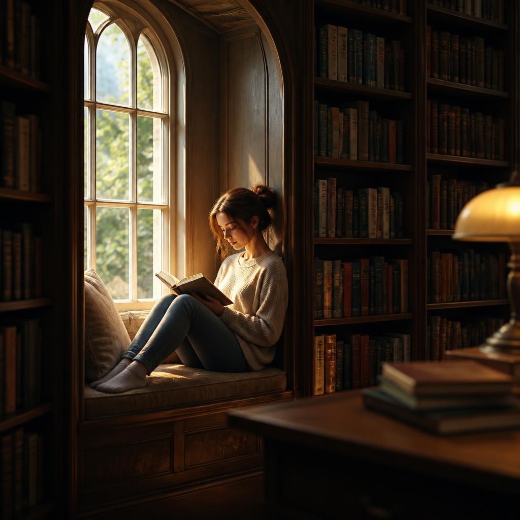 Illustration for the English word “nook”