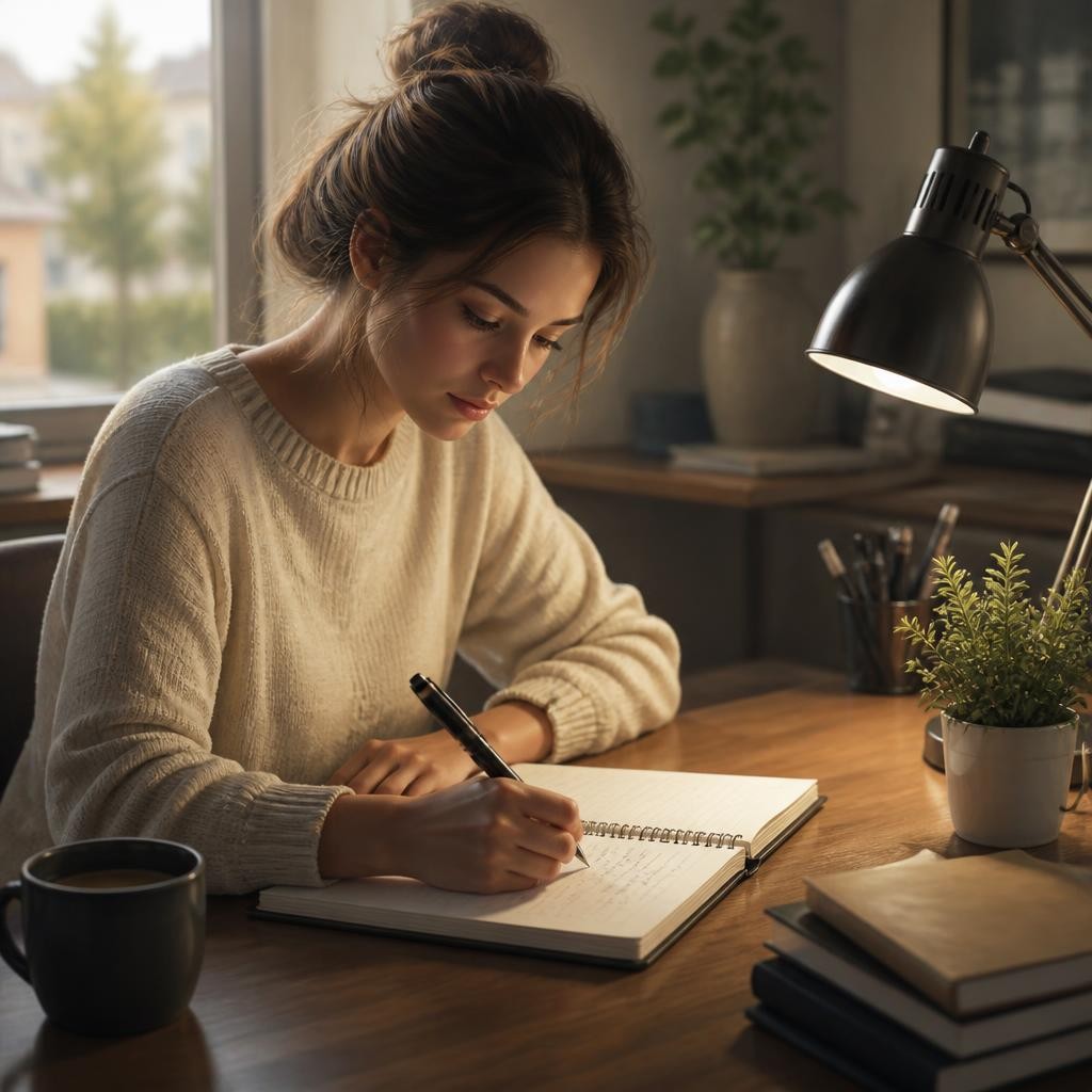 Illustration for the English word “notebook”