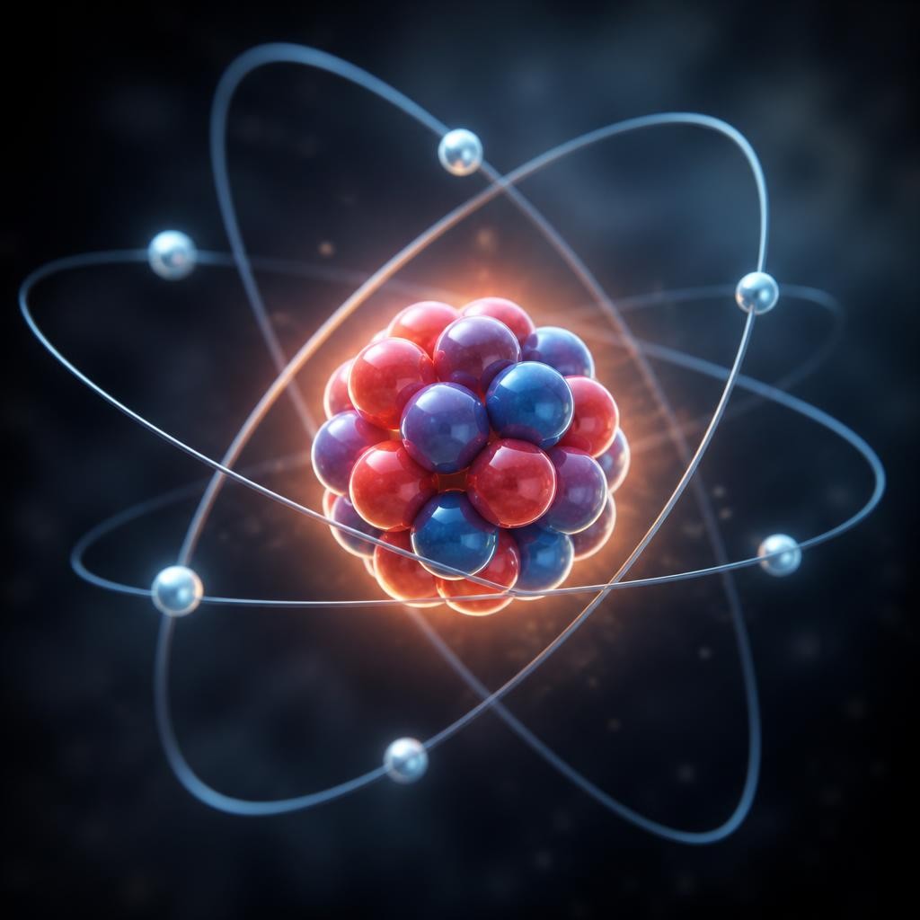 Illustration for the English word “nucleus”