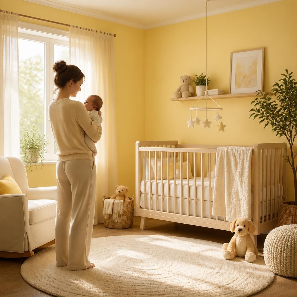 Illustration for the English word “nursery”