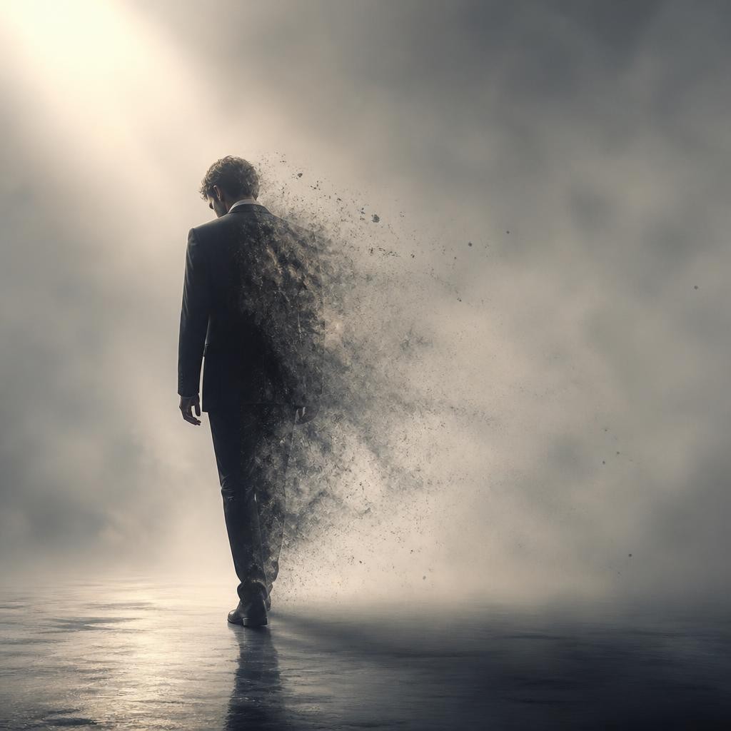 Illustration for the English word “oblivion”
