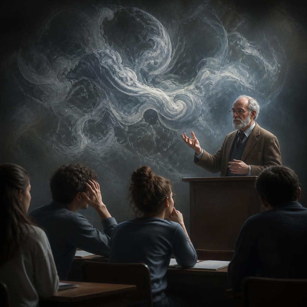 Illustration for the English word “obscure”