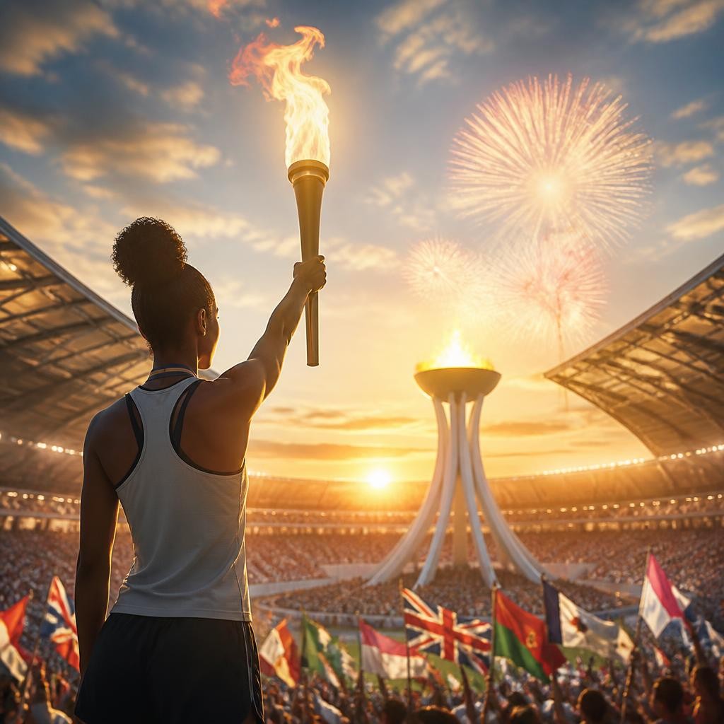 Illustration for the English word “olympics”