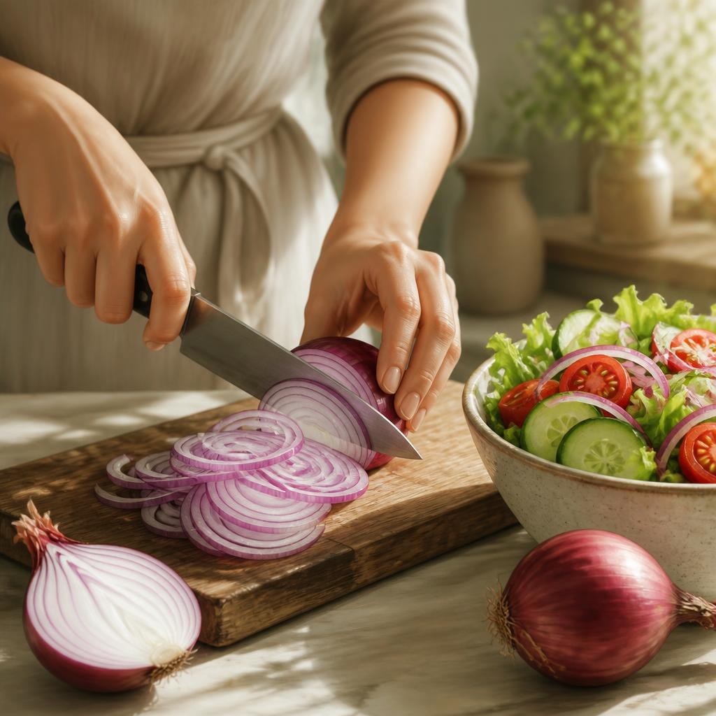 Illustration for the English word “onion”