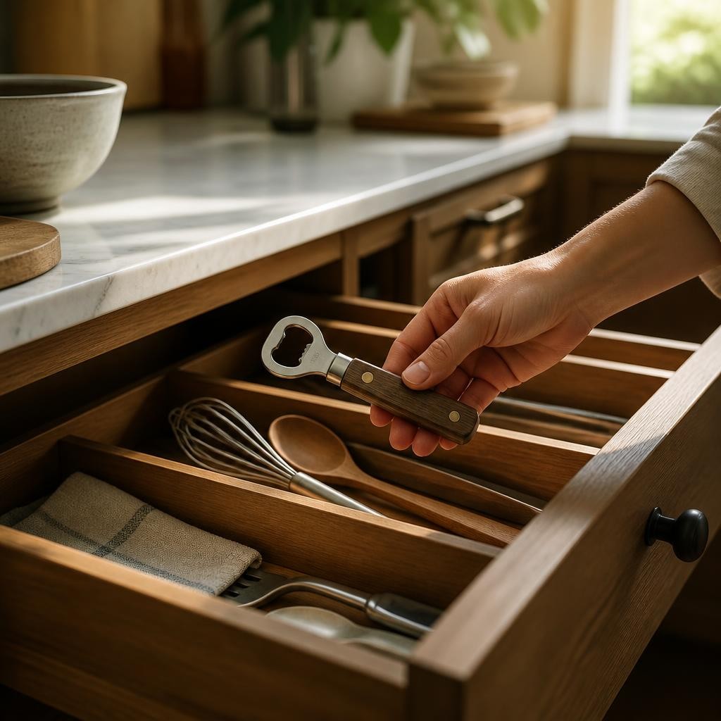 Illustration for the English word “opener”