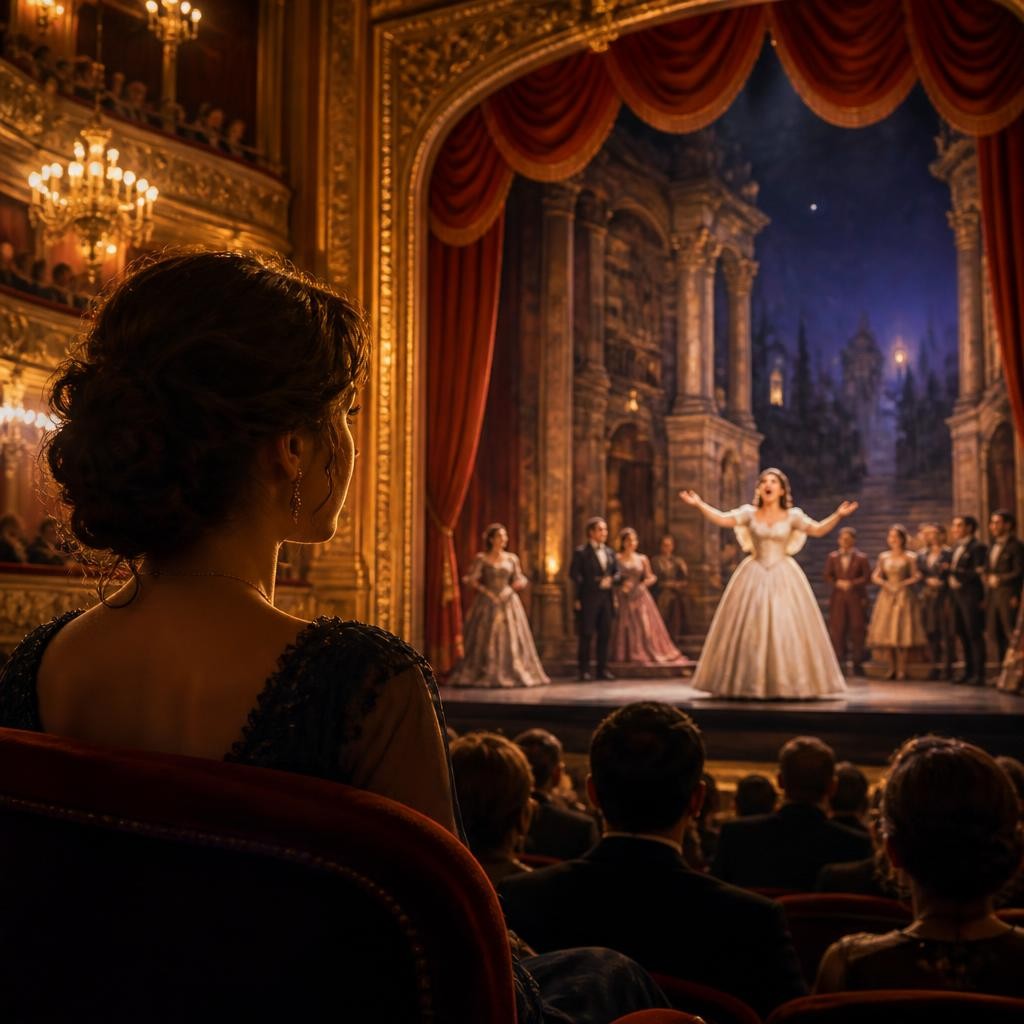 Illustration for the English word “opera”