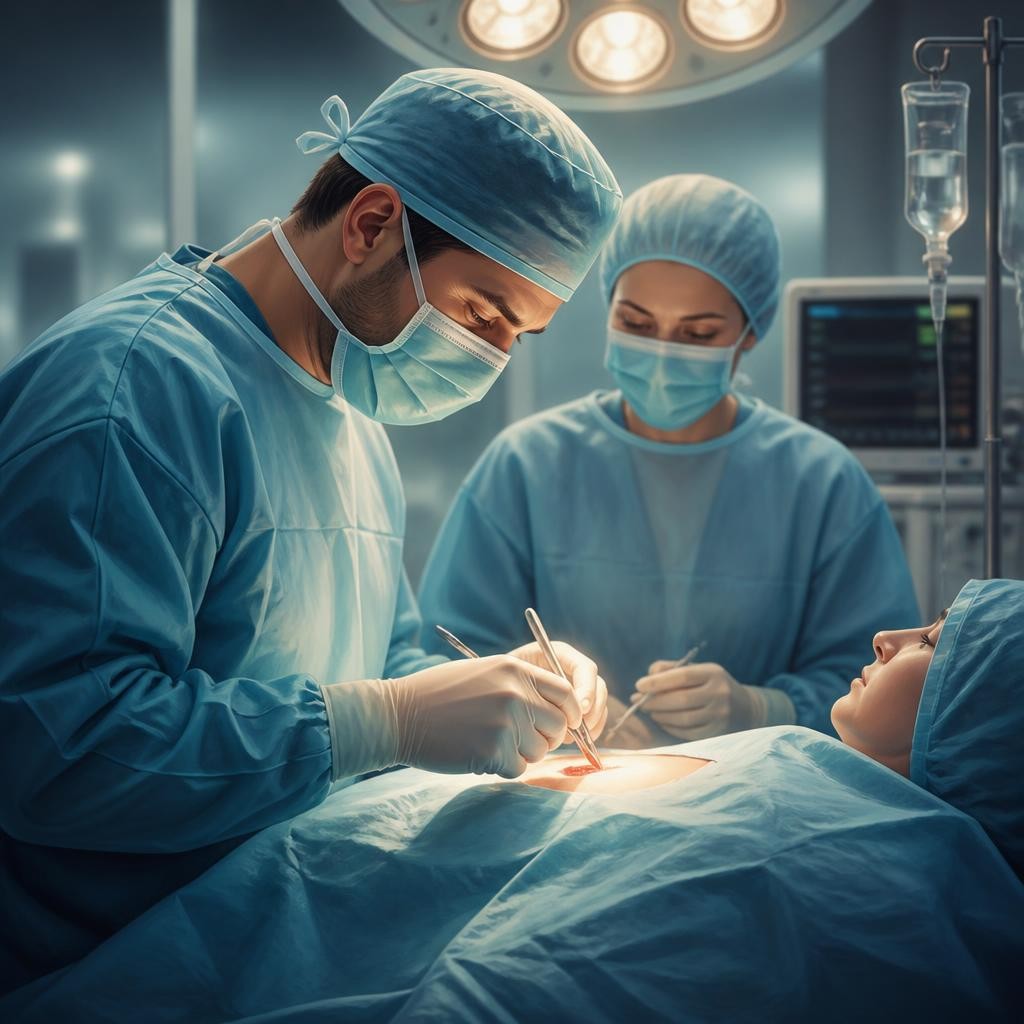 Illustration for the English word “operate”