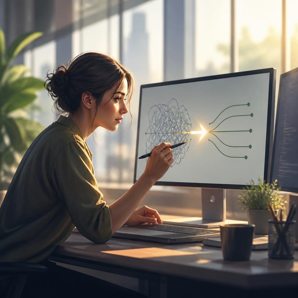 Illustration for the English word “optimization”