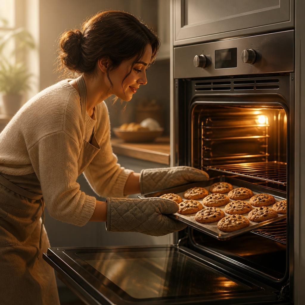 Illustration for the English word “oven”