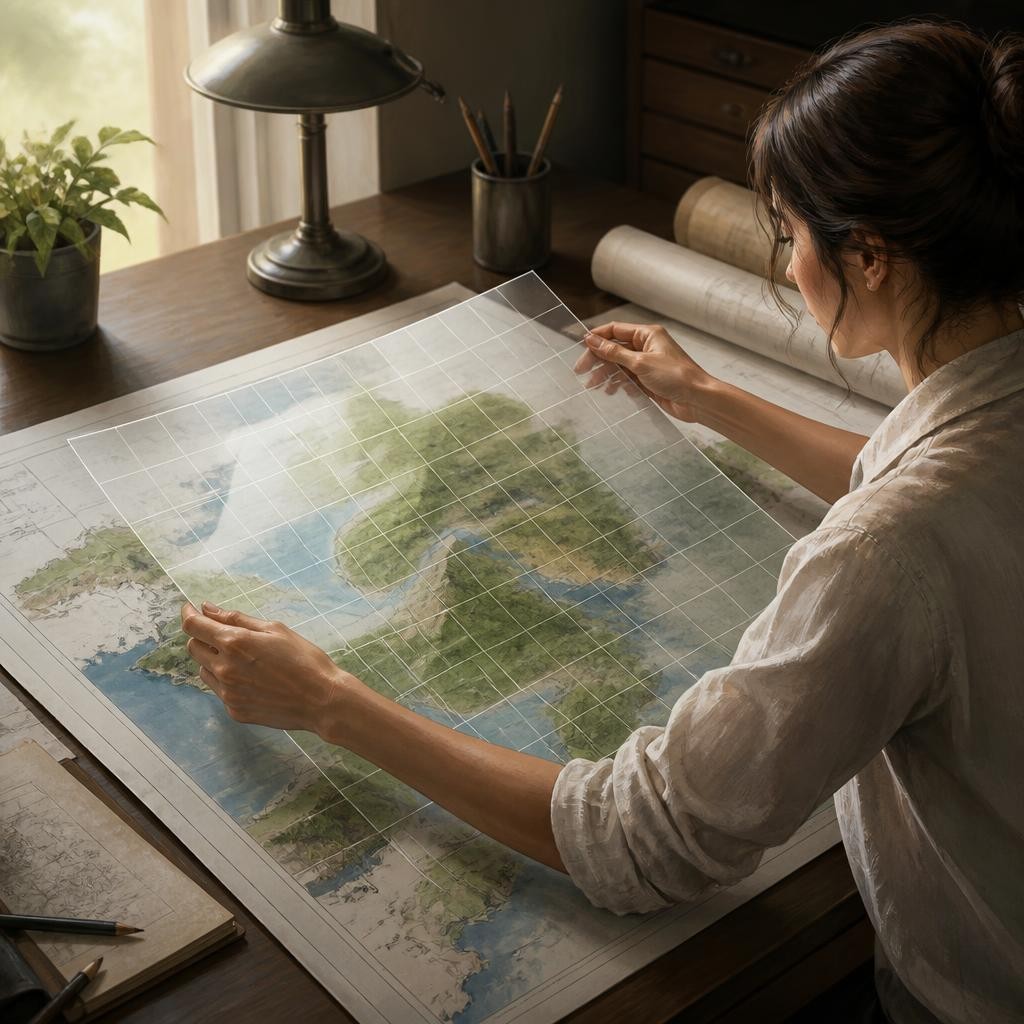 Illustration for the English word “overlay”