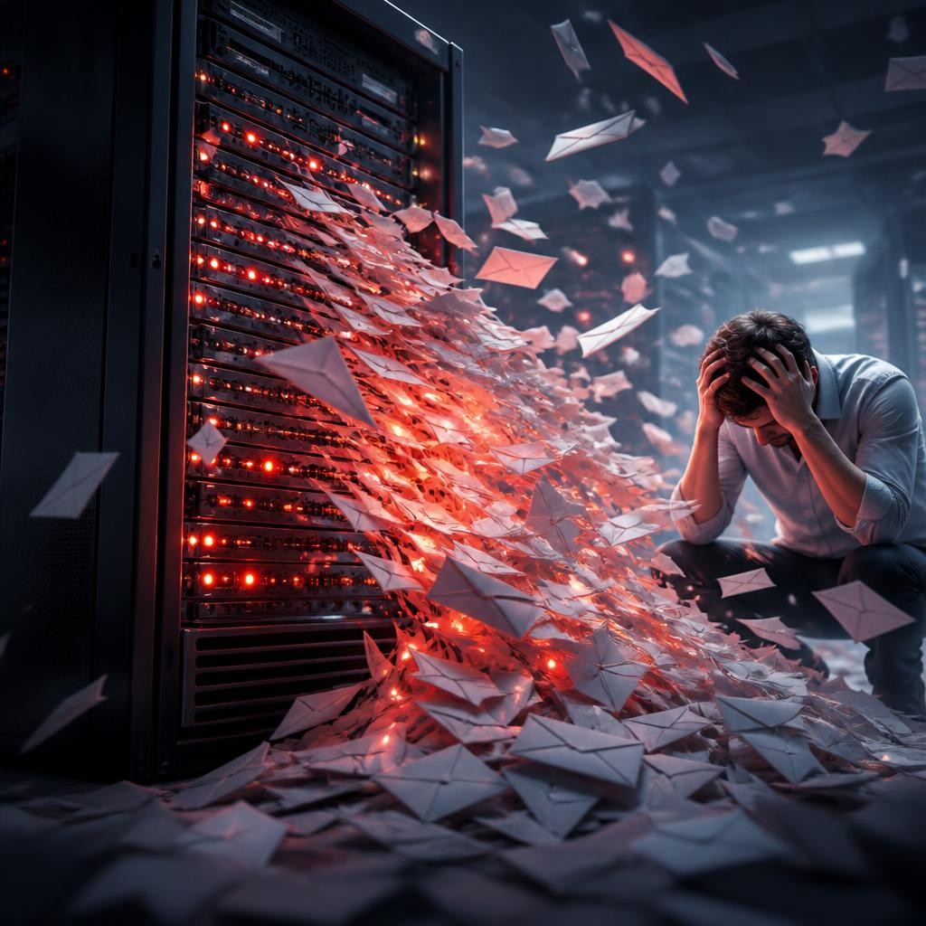 Illustration for the English word “overload”