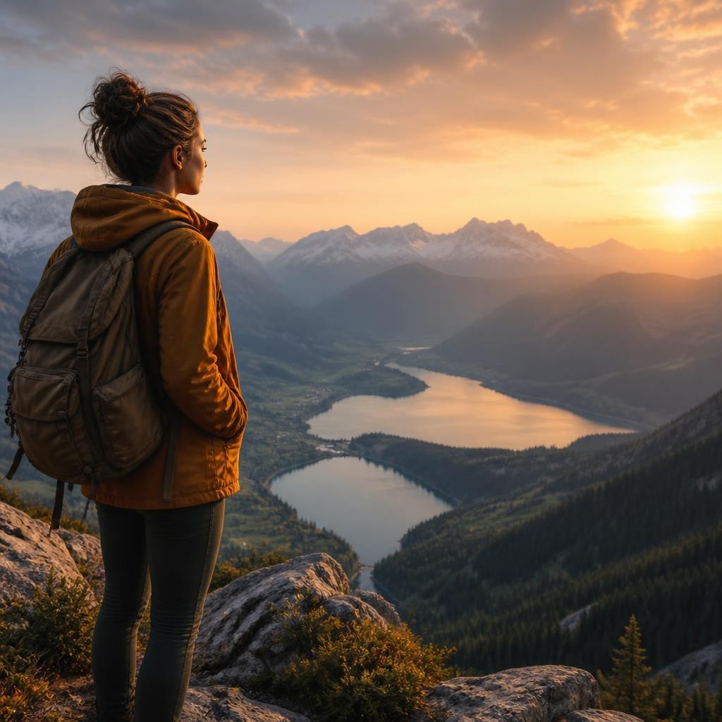 Illustration for the English word “overlook”