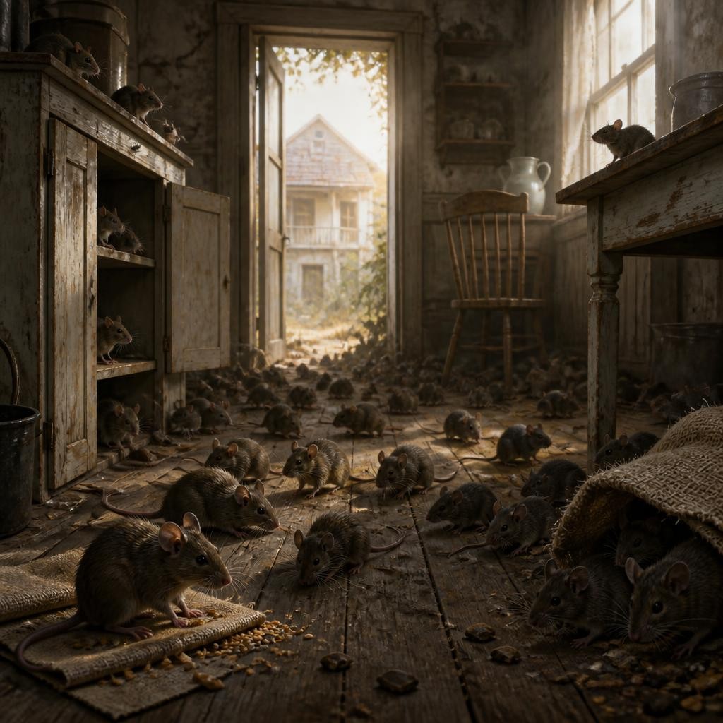 Illustration for the English word “overrun”