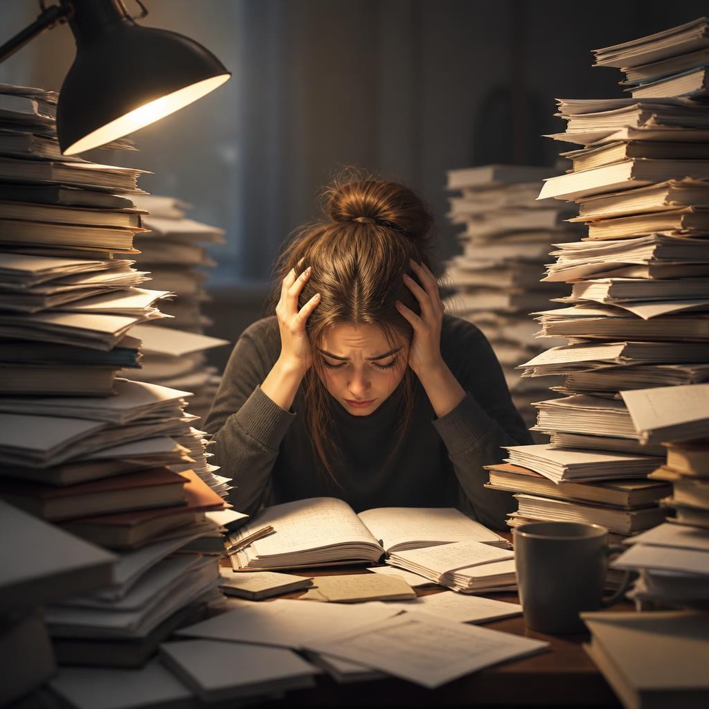 Illustration for the English word “overwhelming”