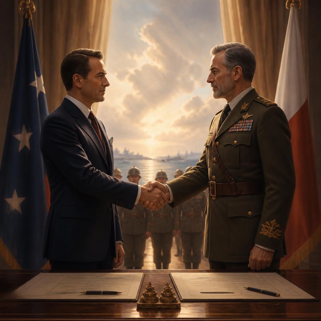 Illustration for the English word “pact”