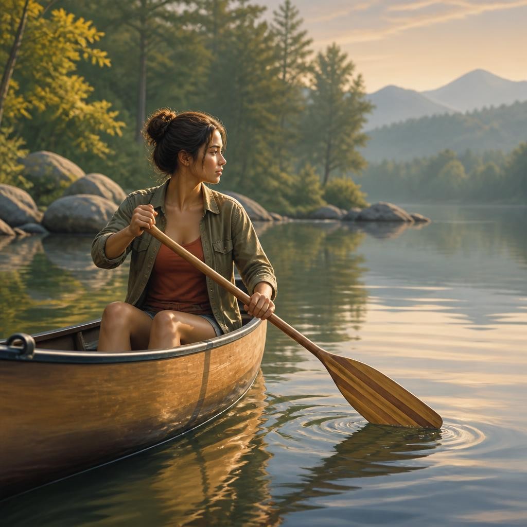 Illustration for the English word “paddle”
