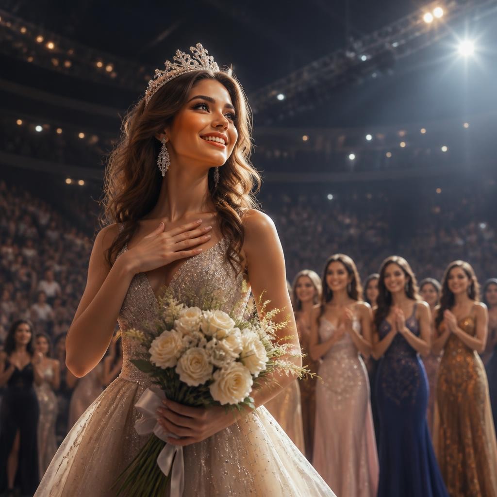 Illustration for the English word “pageant”