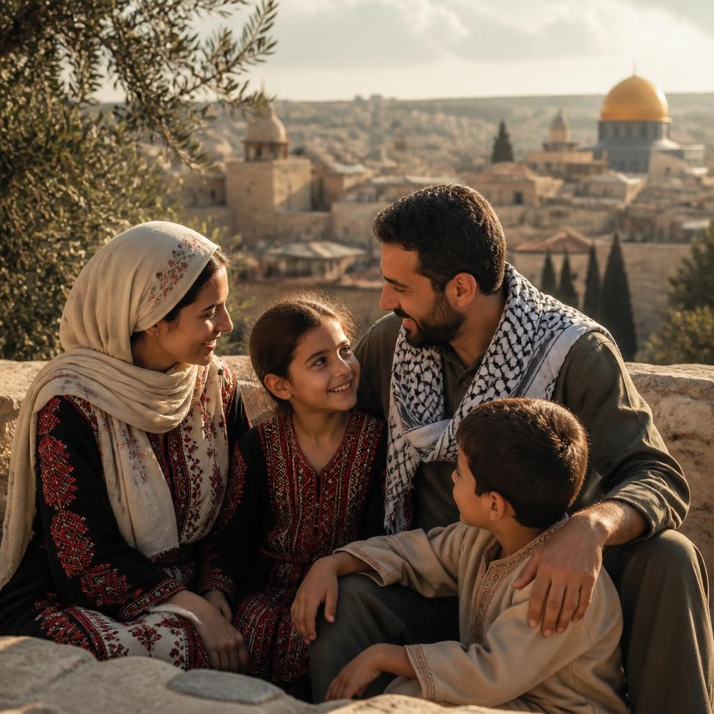 Illustration for the English word “palestinian”