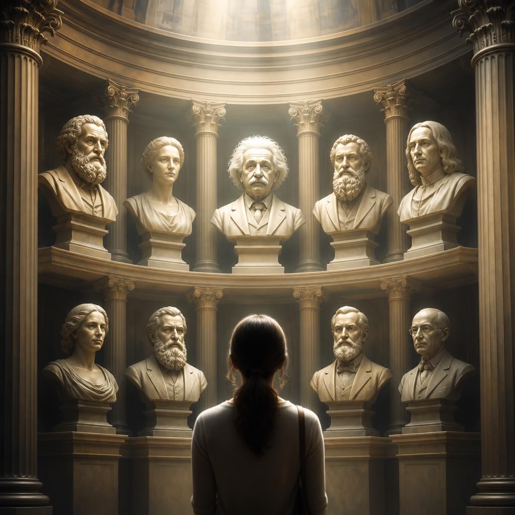 Illustration for the English word “pantheon”