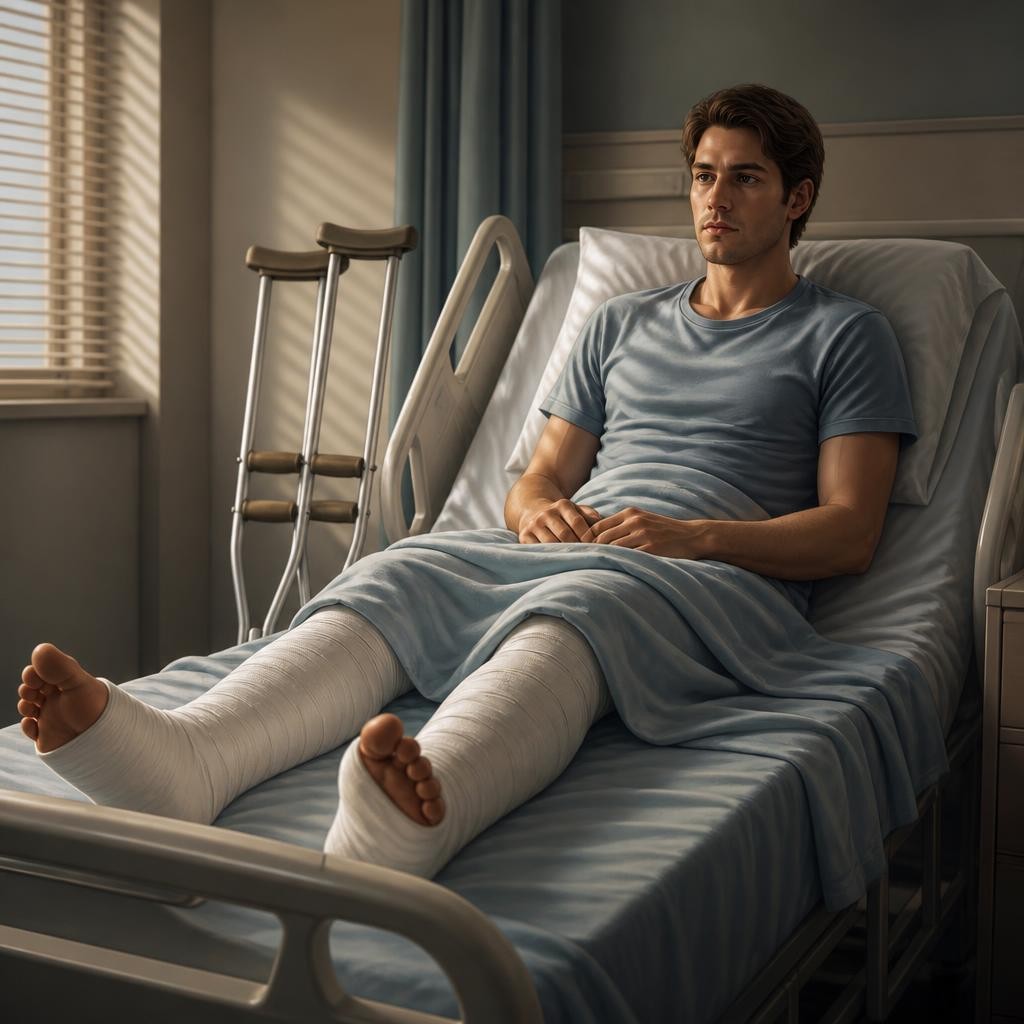 Illustration for the English word “paralysis”