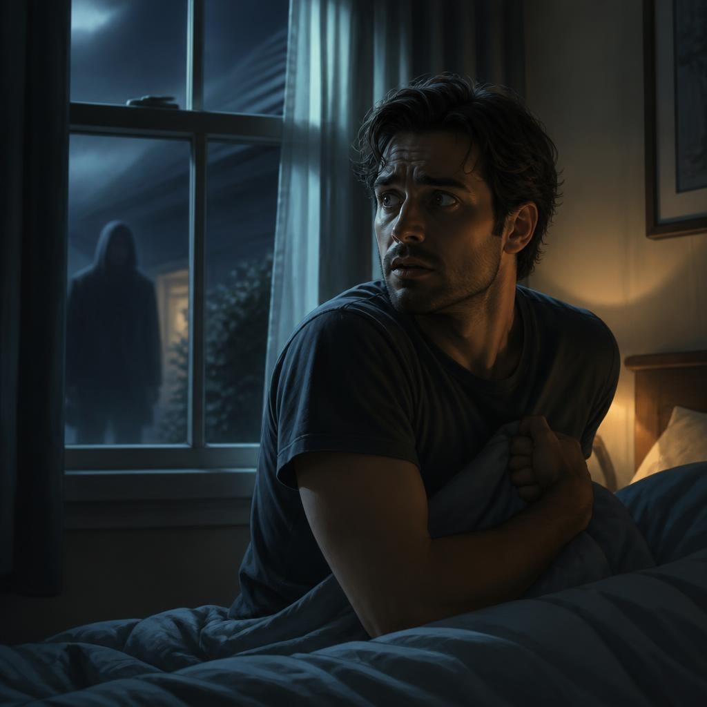 Illustration for the English word “paranoid”