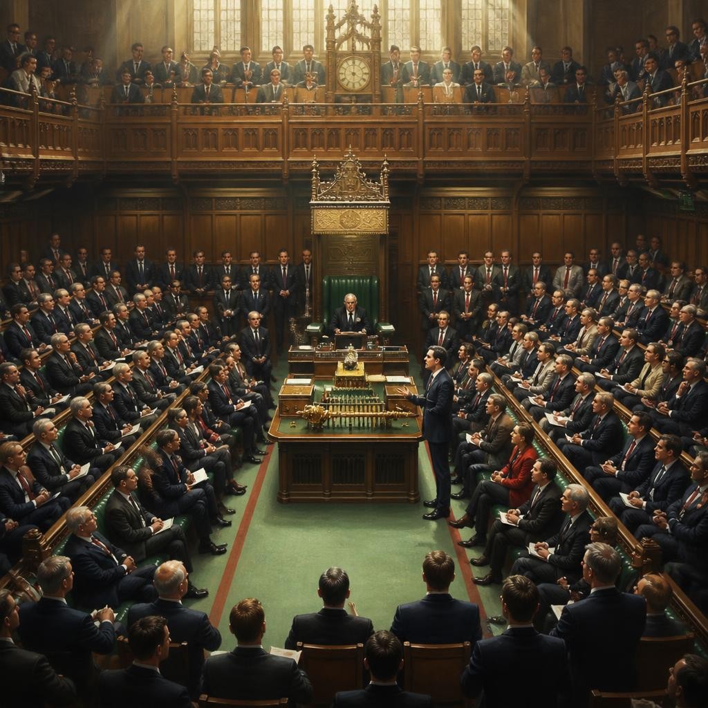 Illustration for the English word “parliamentary”