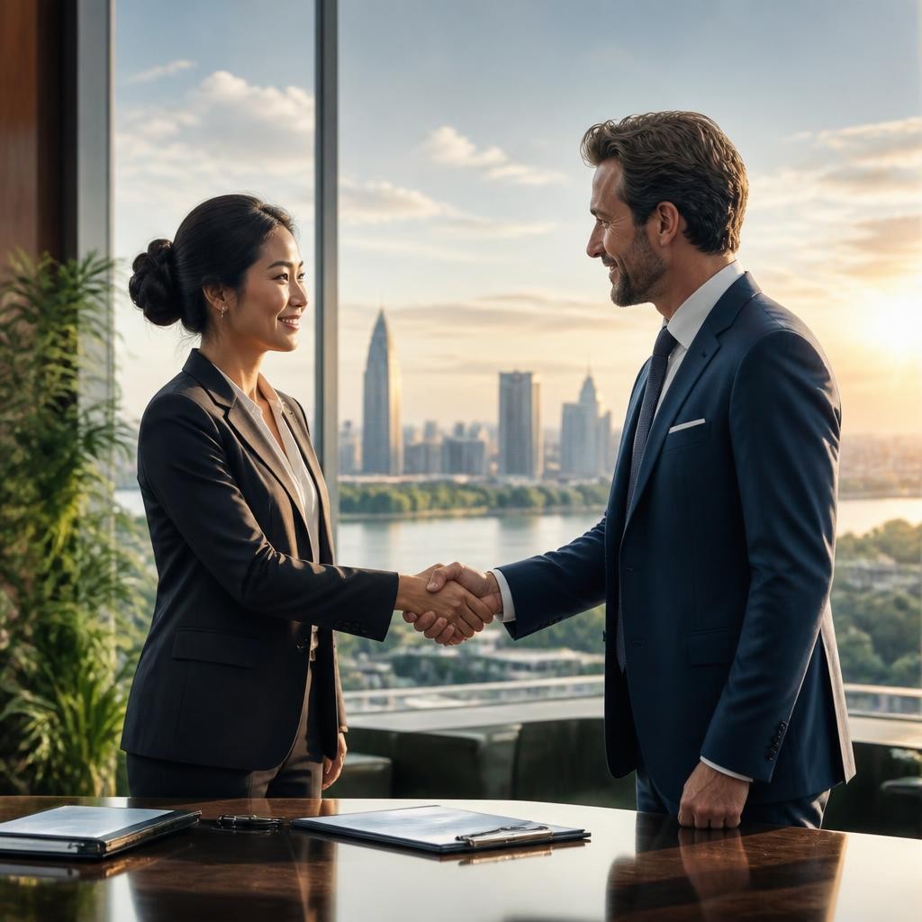 Illustration for the English word “partnership”