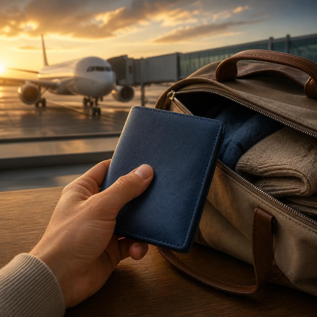 Illustration for the English word “passport”