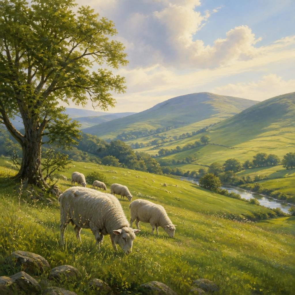 Illustration for the English word “pastoral”
