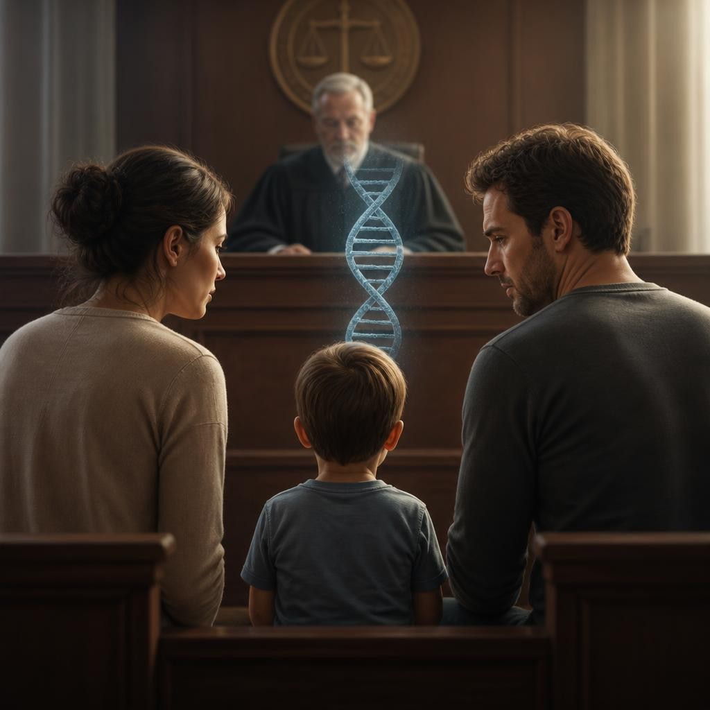 Illustration for the English word “paternity”