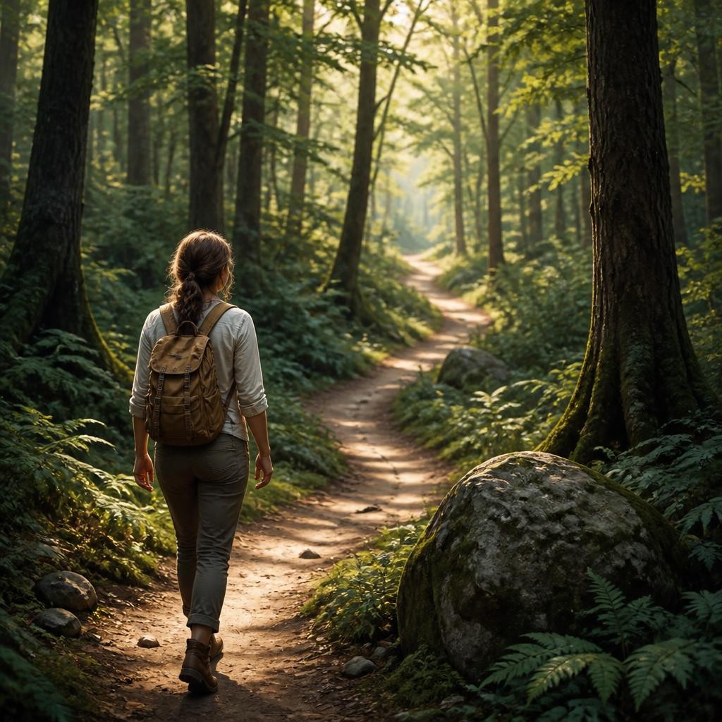 Illustration for the English word “path”