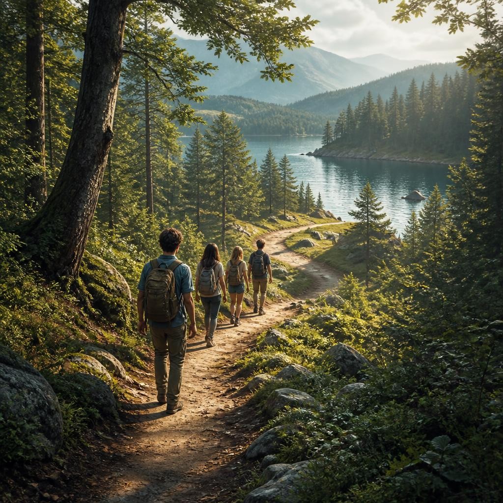 Illustration for the English word “pathway”