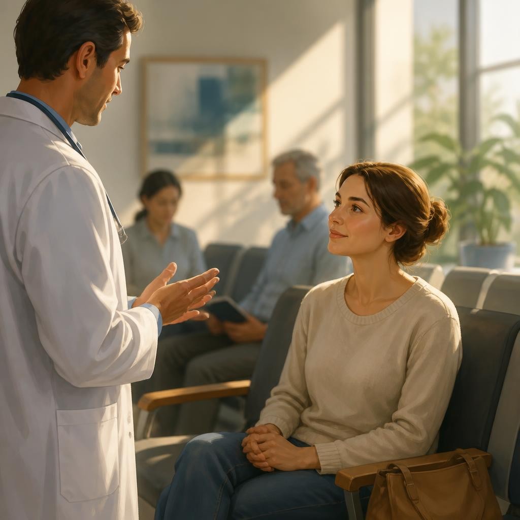 Illustration for the English word “patient”