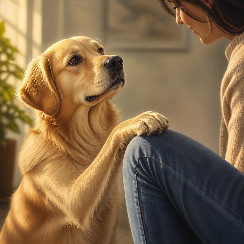 Illustration for the English word “paw”
