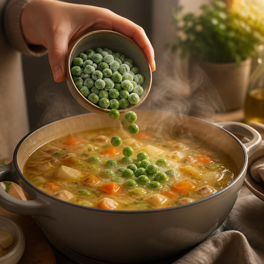 Illustration for the English word “pea”