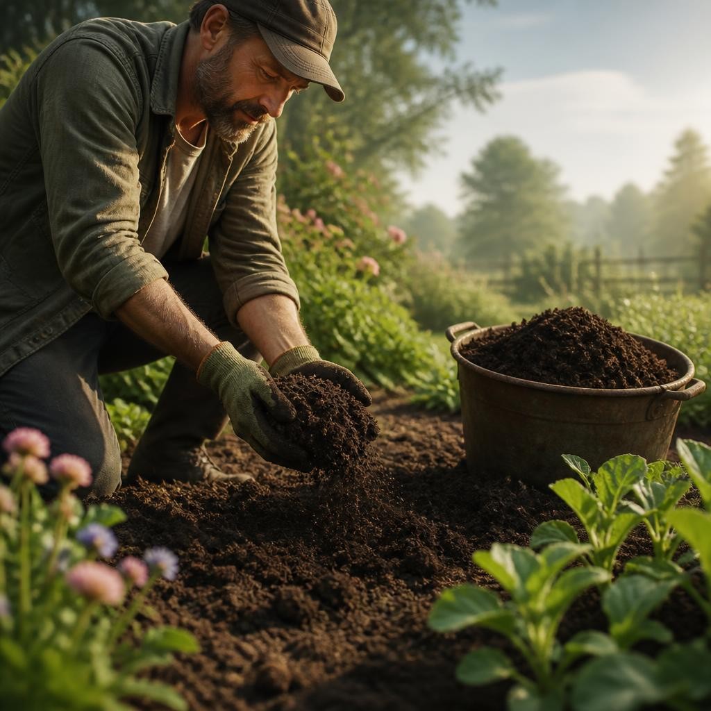 Illustration for the English word “peat”
